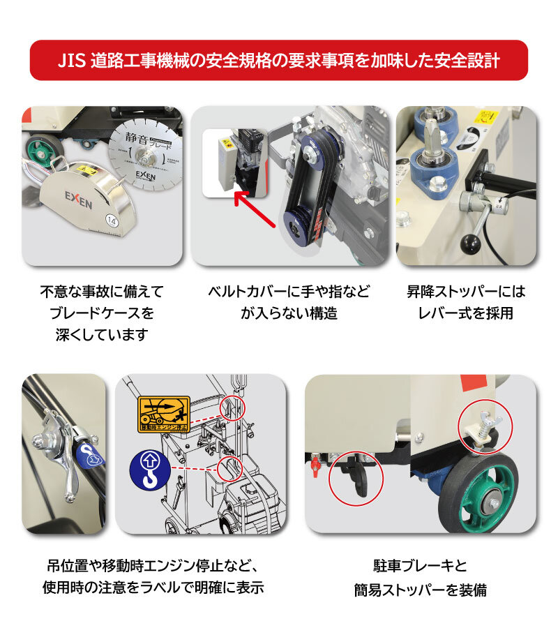 湿式半自走カッター（ホンダエンジン）