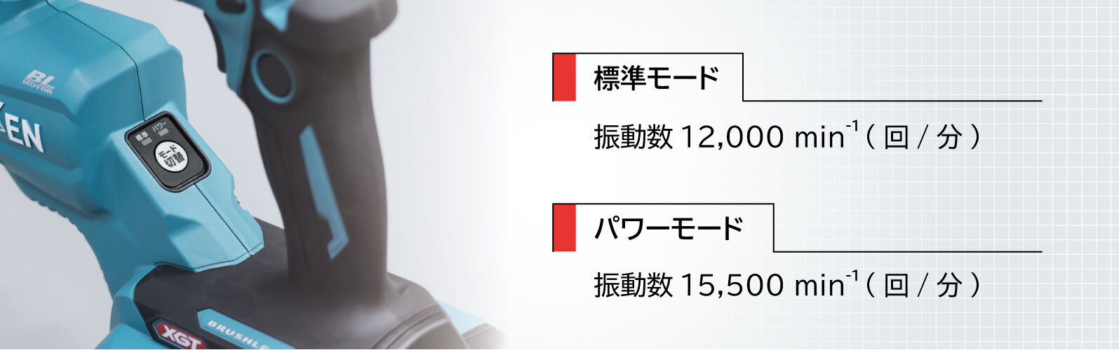 コードレスクサビバイブレータ　CBシリーズ