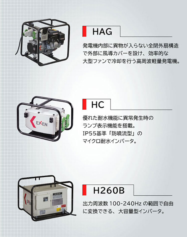 分割式高周波バイブレータ