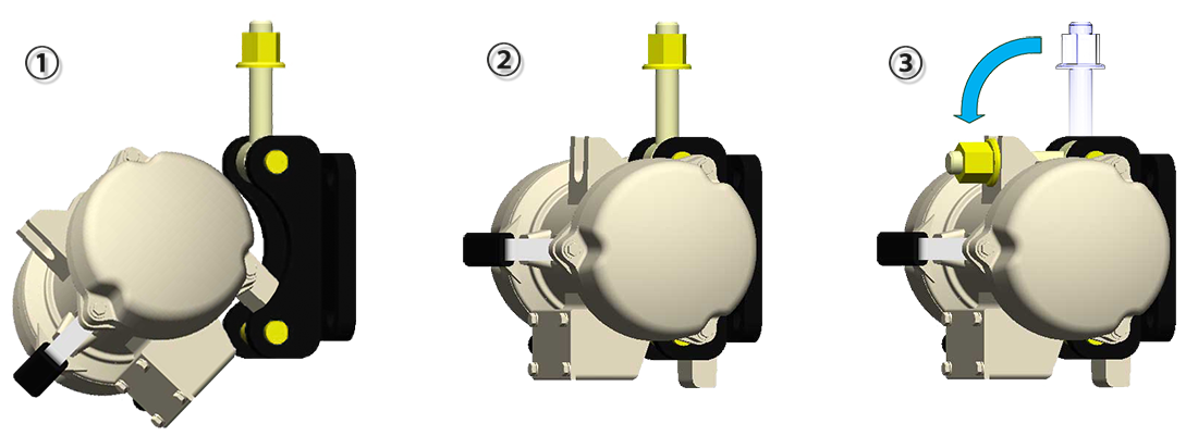 High-frequency vibration motors / hook base type HKM series