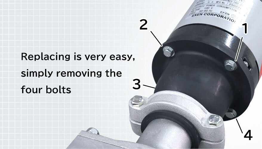 Handy held external vibrator (Hard surface / wall-concreting)