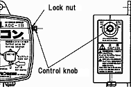Control panel (Air knocker / Mini mini blaster) Opecon AOC-1B