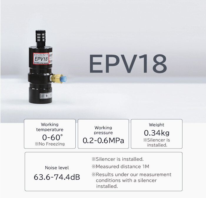 Piston vibrator EPV