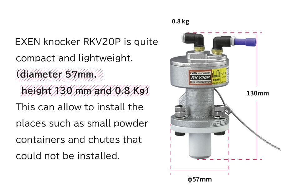 Air knocker (Indirect impact type)