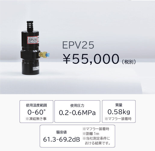 ピストンバイブレータ EPV - エアー式バイブレータ - エクセン株式会社