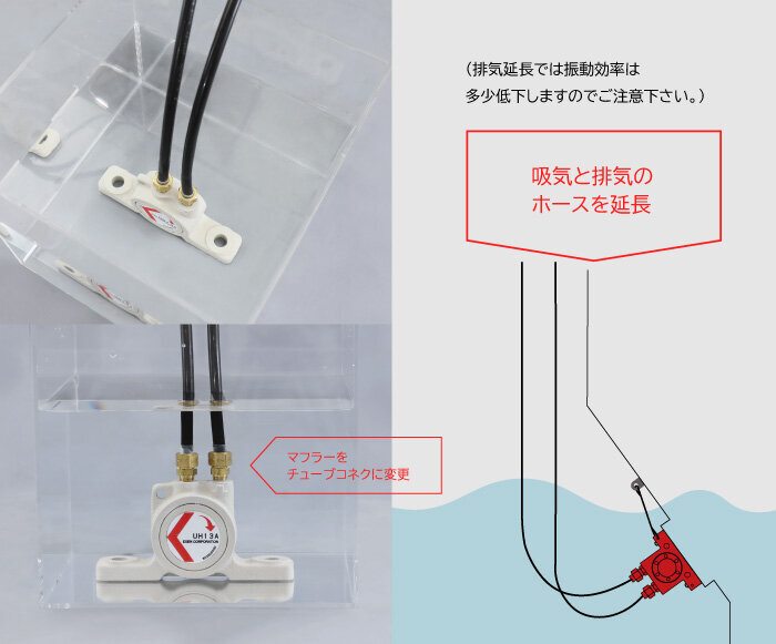 空気式ポールバイブレータBH8 エクセン 4084098 その他DIY、業務、産業用品