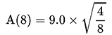 Example calculation using 9.0 m/s² and 4 hours of exposure