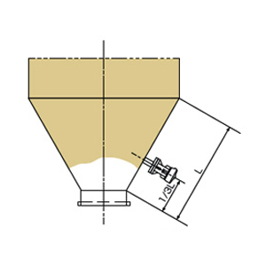 For Small Conical or Pyramidal Hopper Applications