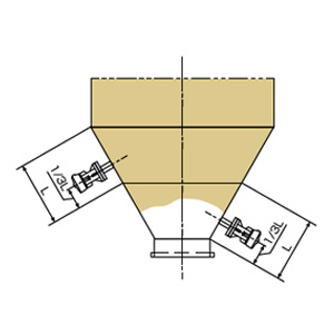 For Large Conical or Pyramidal Hopper Applications