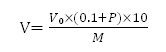 Formula for Calculating the Required Air Volume:V=Vo(0.1+P)×10/M