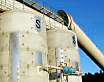 Example of an installation on a concrete silo