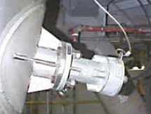 Example of a resin pellet discharge assistance system at a petrochemical plant